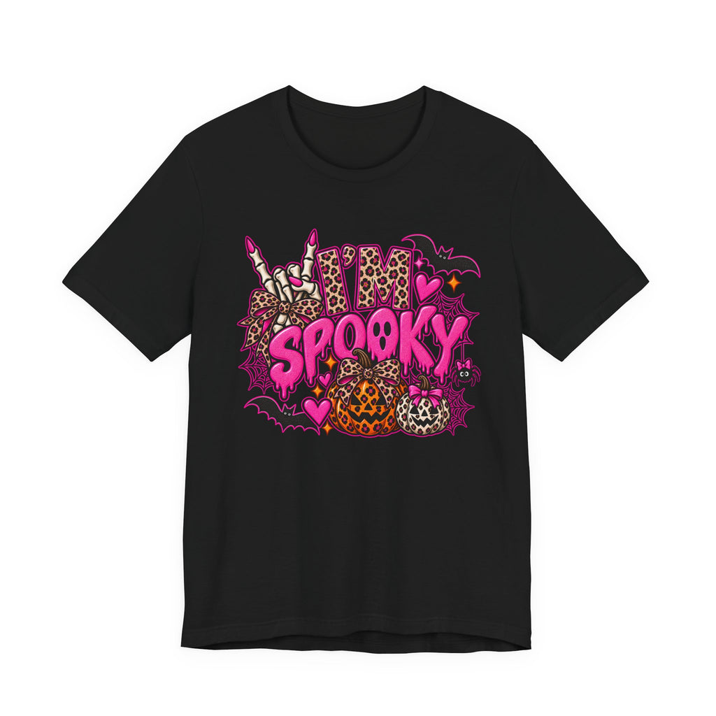 I’m Spooky – Leopard Print Halloween Graphic Tee