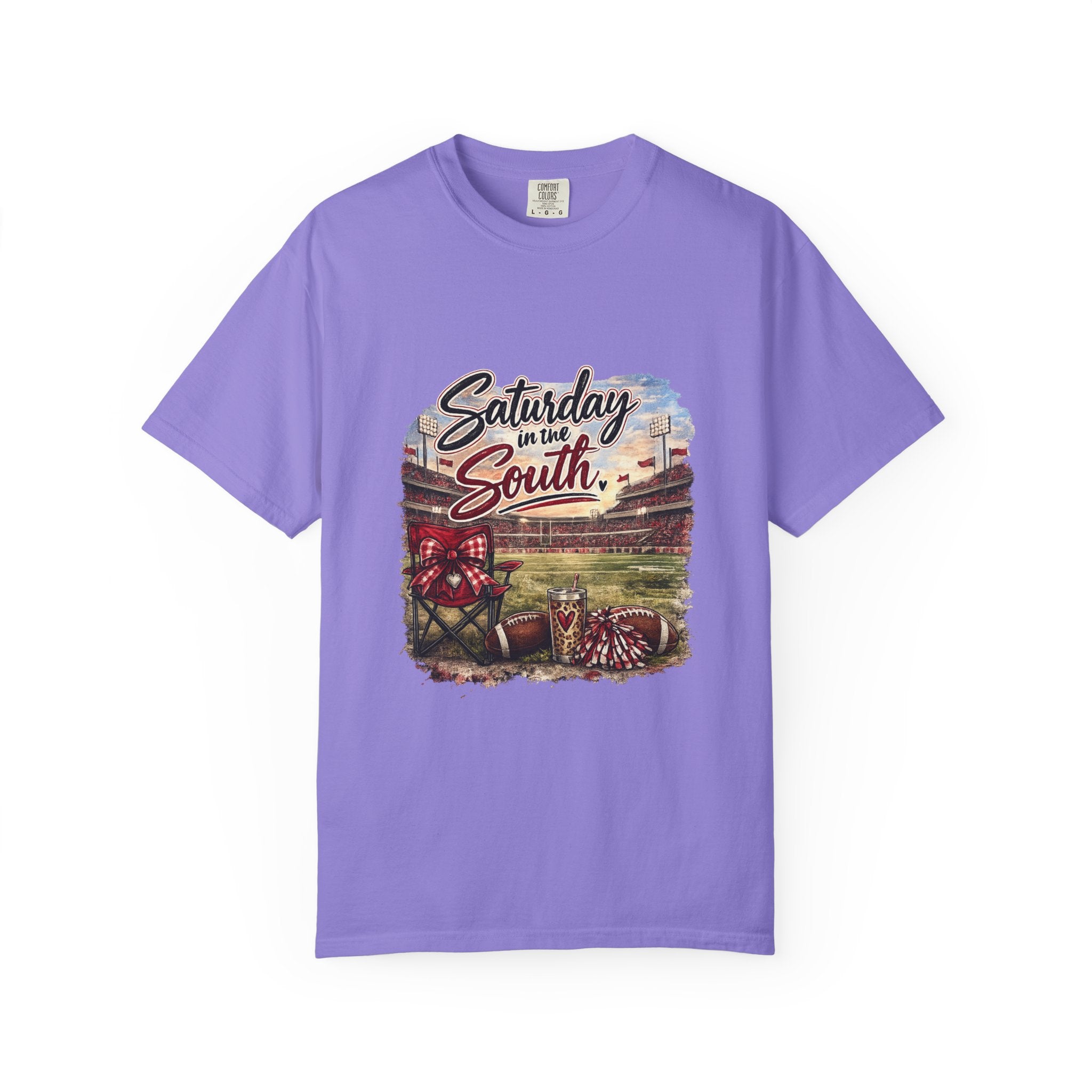 Saturday in the South T-Shirt – Tailgate Picnic Football Vintage Stadium Tee