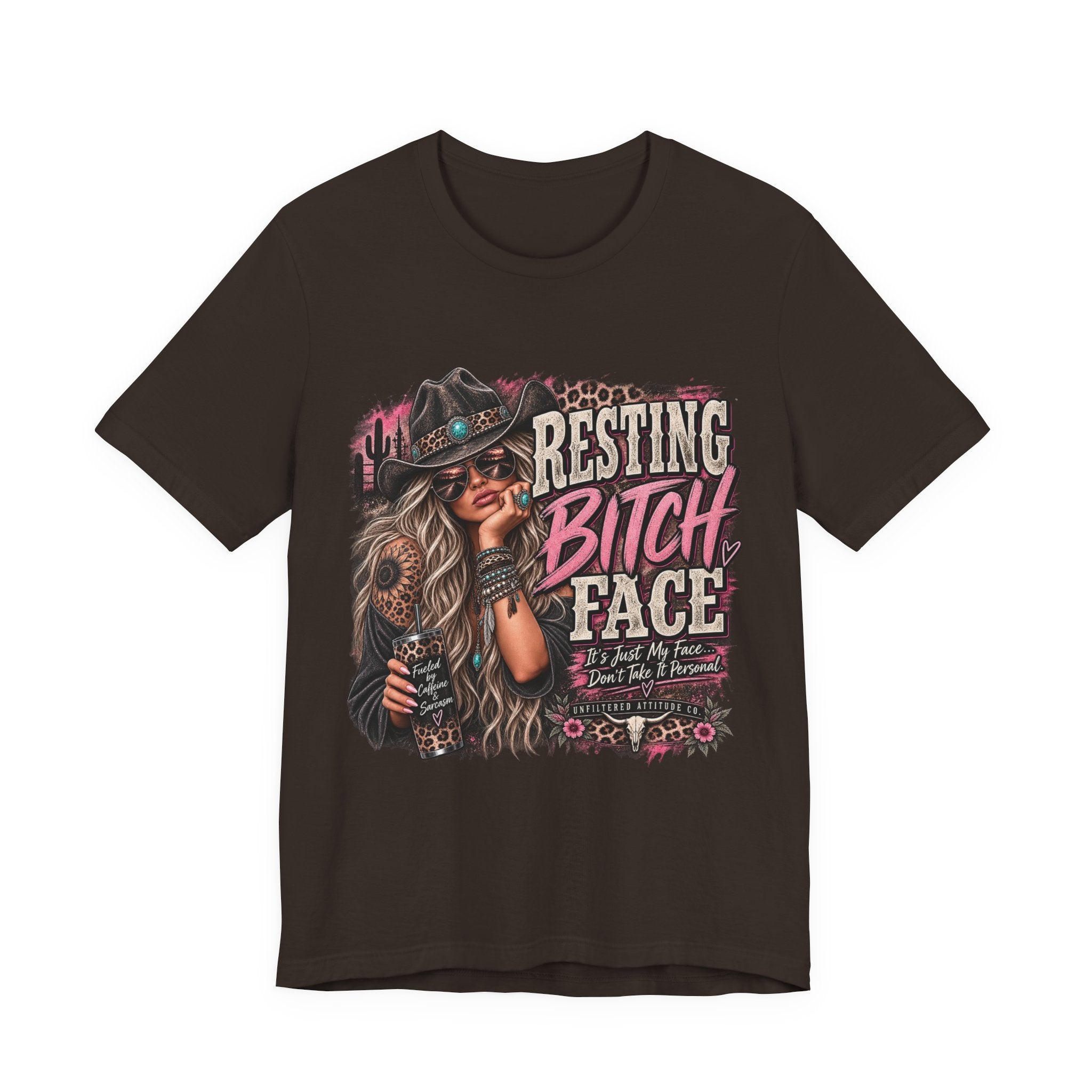 Resting Bitch Face Cowboy Tee — Funny Western Graphic T-Shirt