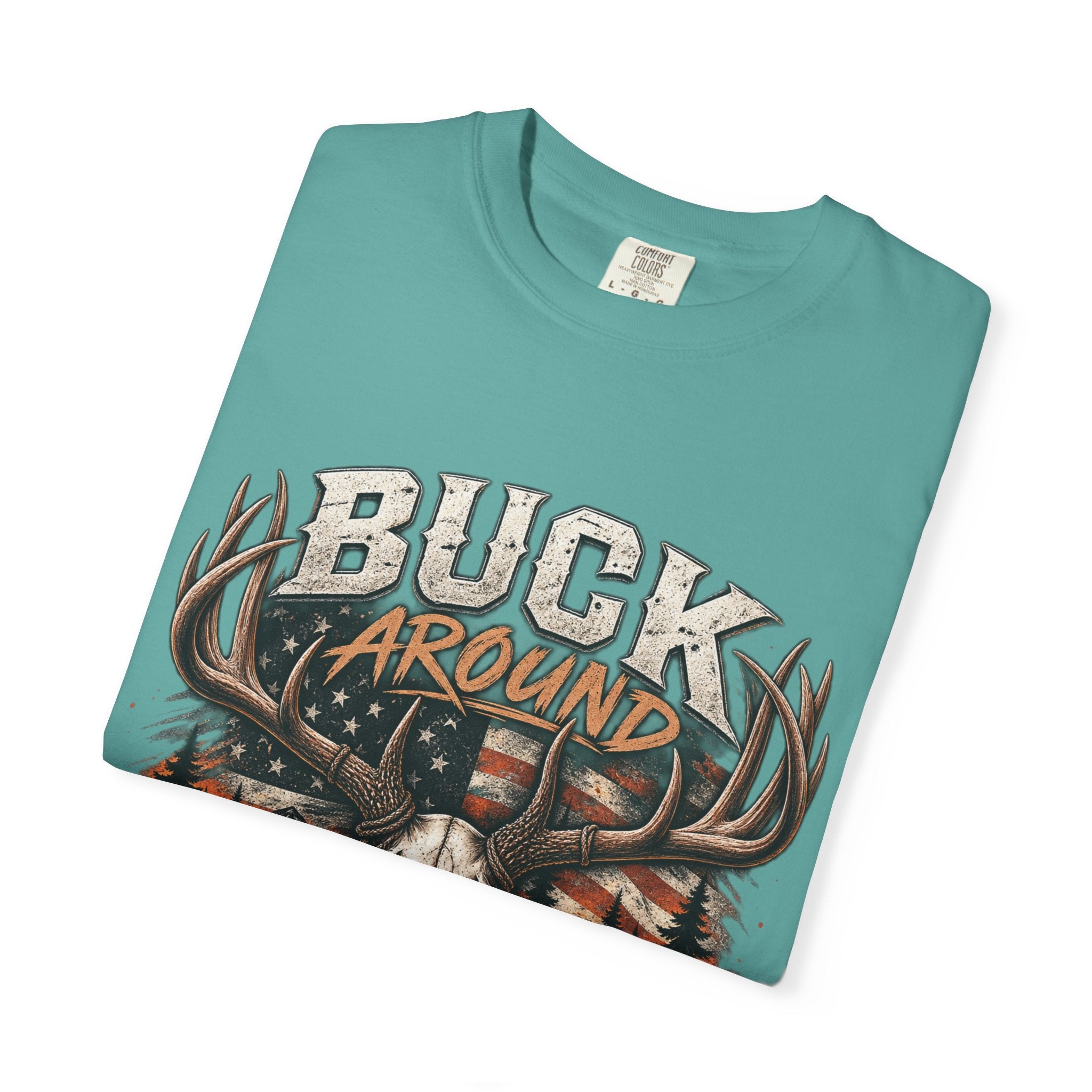 Buck Around And Find Out T-Shirt — Vintage Deer Skull Hunting Tee