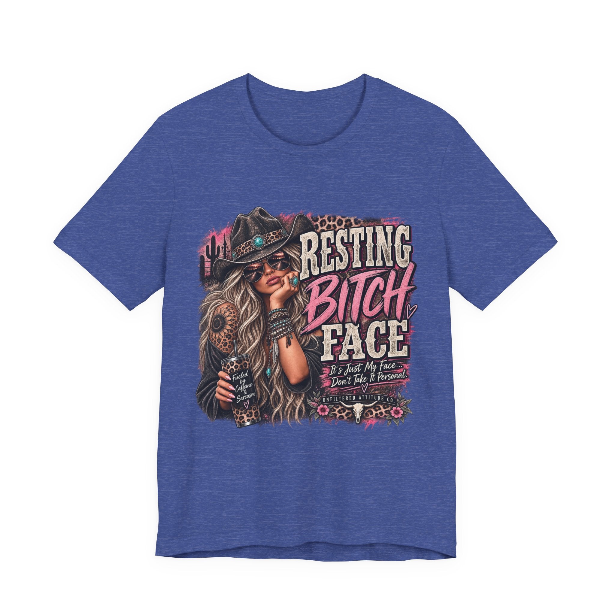 Resting Bitch Face Cowboy Tee — Funny Western Graphic T-Shirt