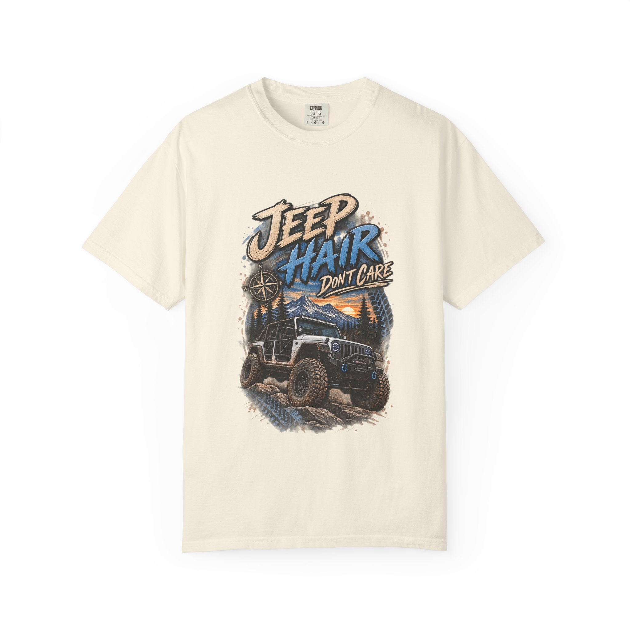 Jeep Hair Don't Care T-Shirt — Off-Road Jeep Graphic Tee