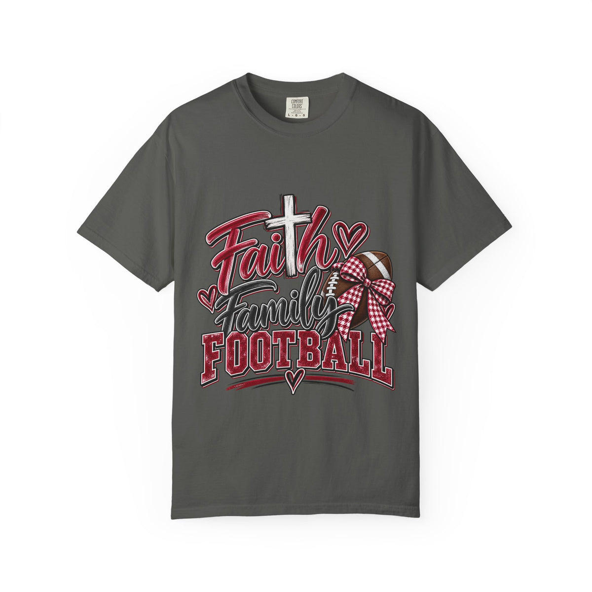 Faith Family Football T-Shirt – Southern Game Day Tee