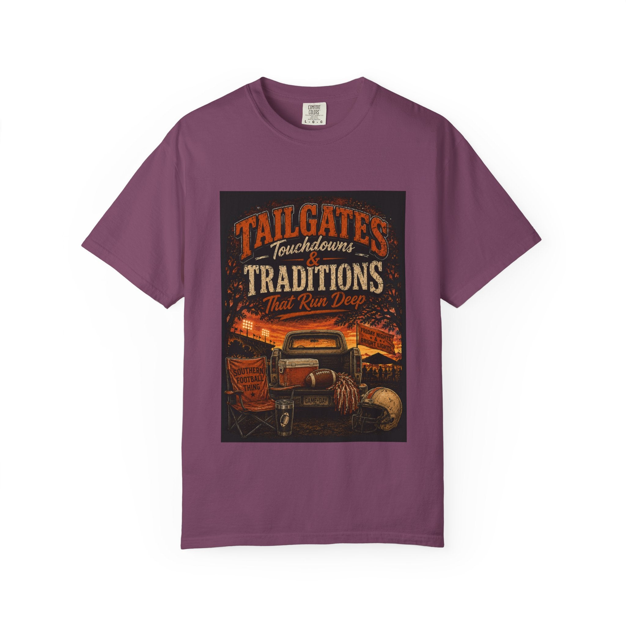Tailgates & Touchdowns T-Shirt — Tailgate Traditions Football Game Day Tee