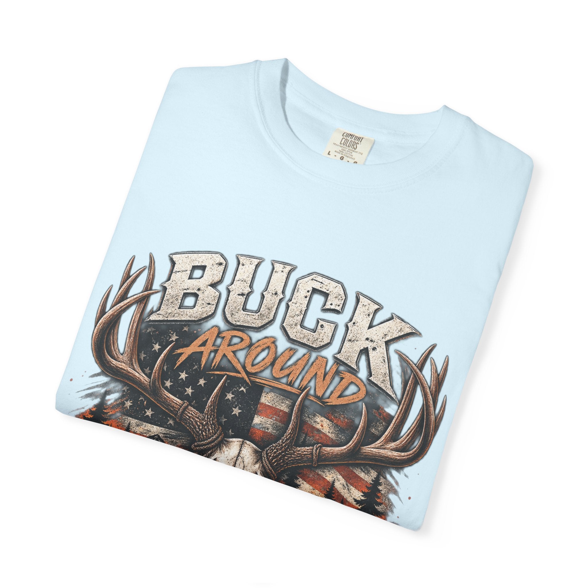 Buck Around And Find Out T-Shirt — Vintage Deer Skull Hunting Tee