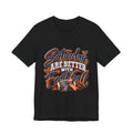 Saturdays Are Better With Football T-Shirt – Navy & Orange Game Day Tee