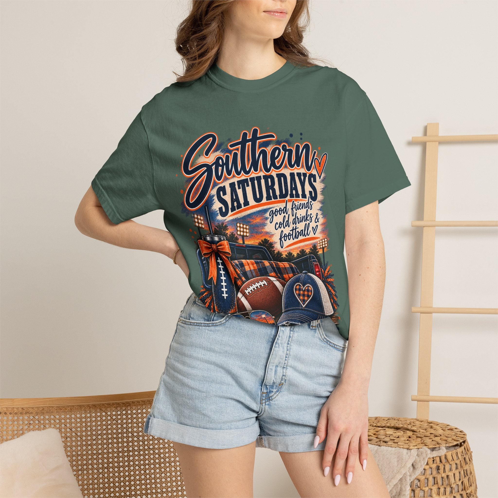 Southern Saturdays Football T-Shirt — Game Day Tailgate Tee