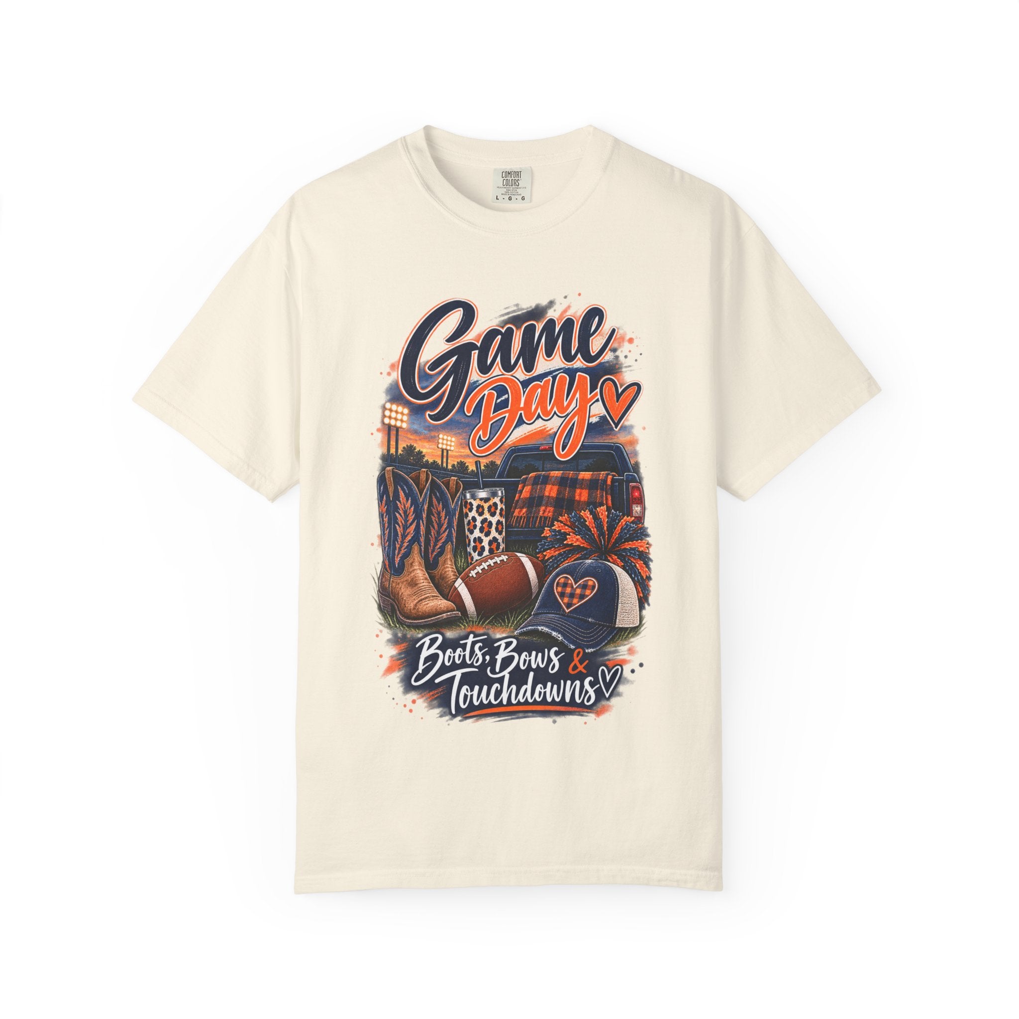 Game Day T-Shirt — Boots, Brews & Touchdowns Football Tee