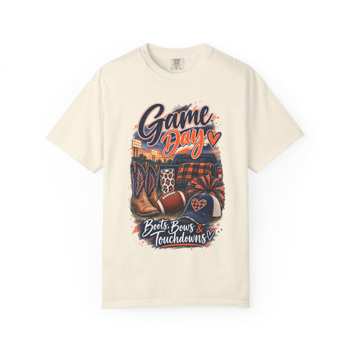 Game Day T-Shirt — Boots, Brews & Touchdowns Football Tee
