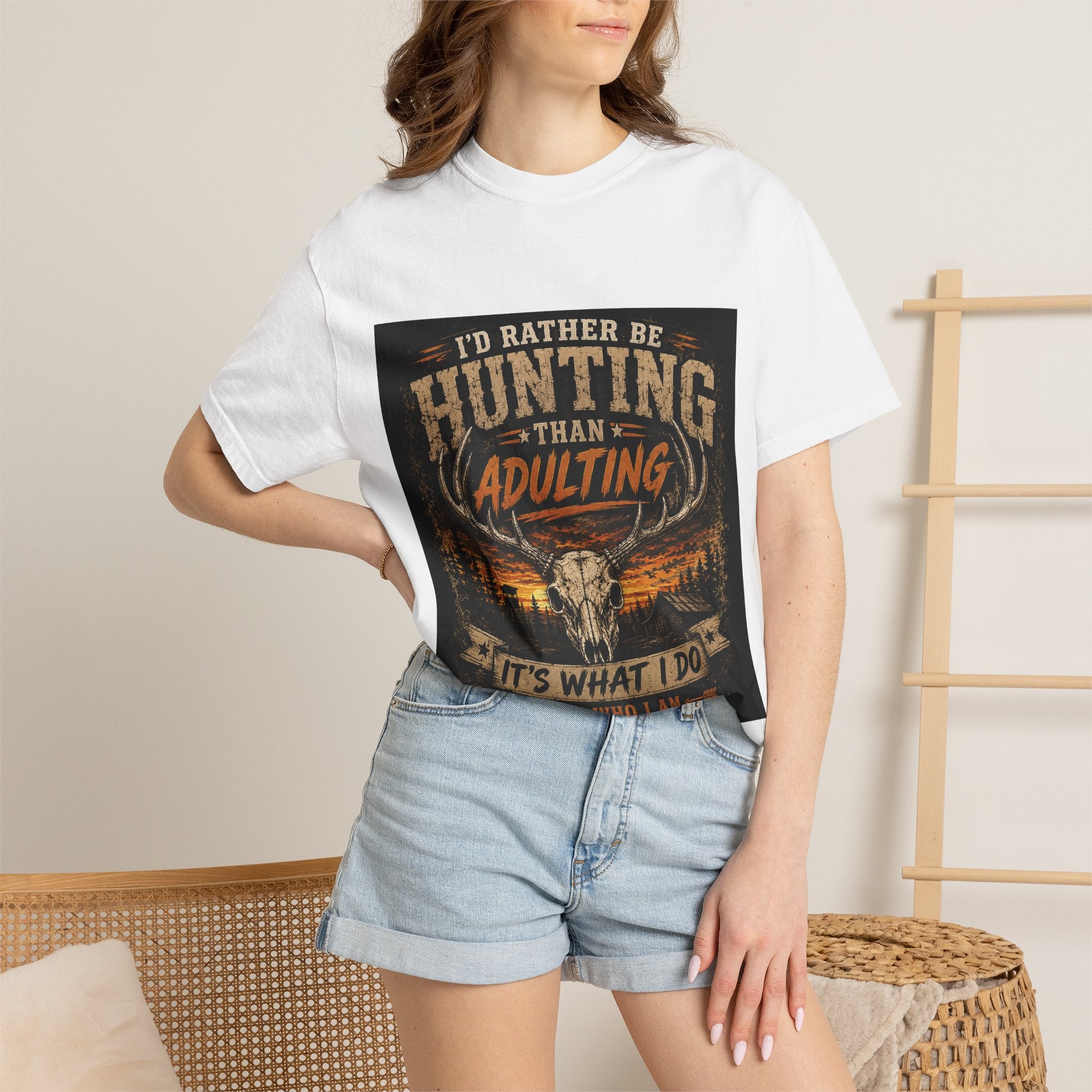 Hunting Over Adulting T-Shirt — "I'd Rather Be Hunting Than Adulting" Outdoor Shirt