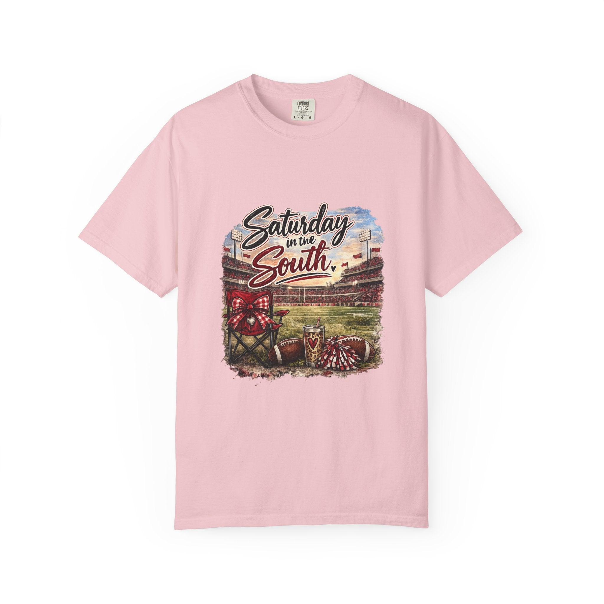 Saturday in the South T-Shirt – Tailgate Picnic Football Vintage Stadium Tee