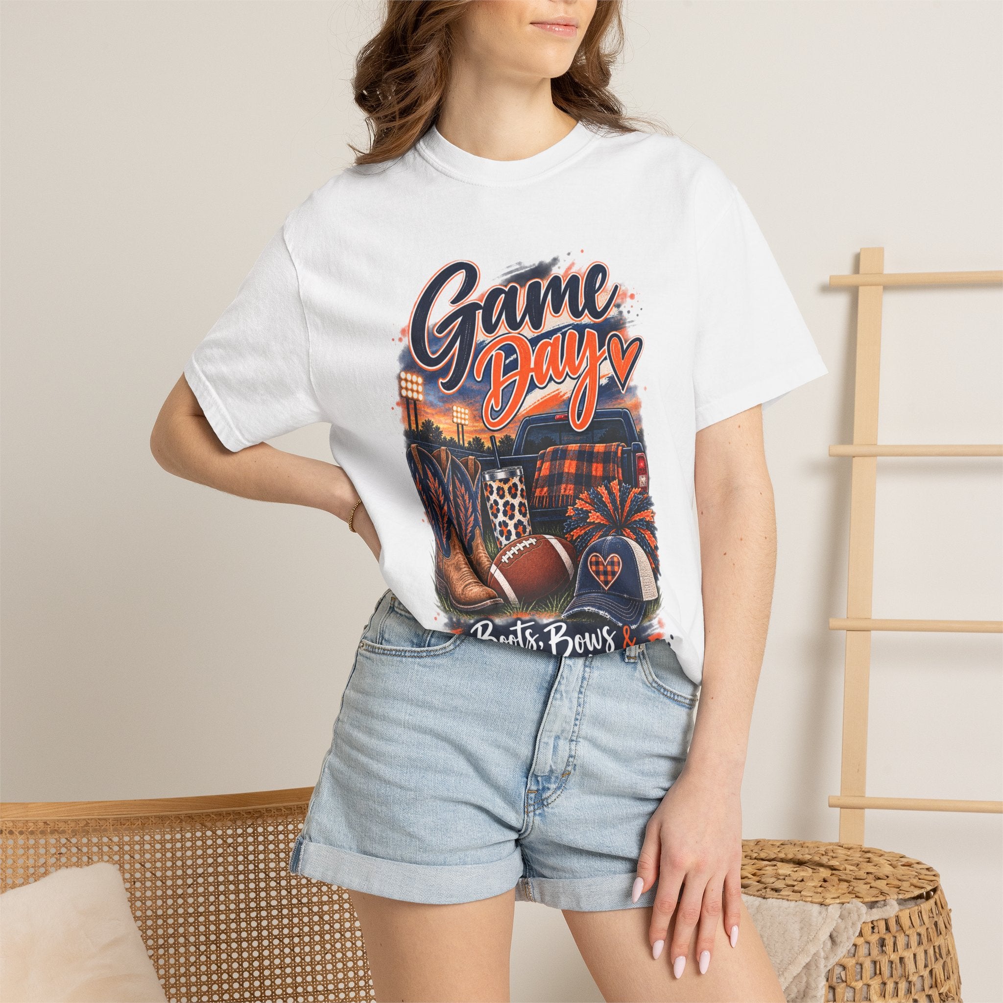 Game Day T-Shirt — Boots, Brews & Touchdowns Football Tee