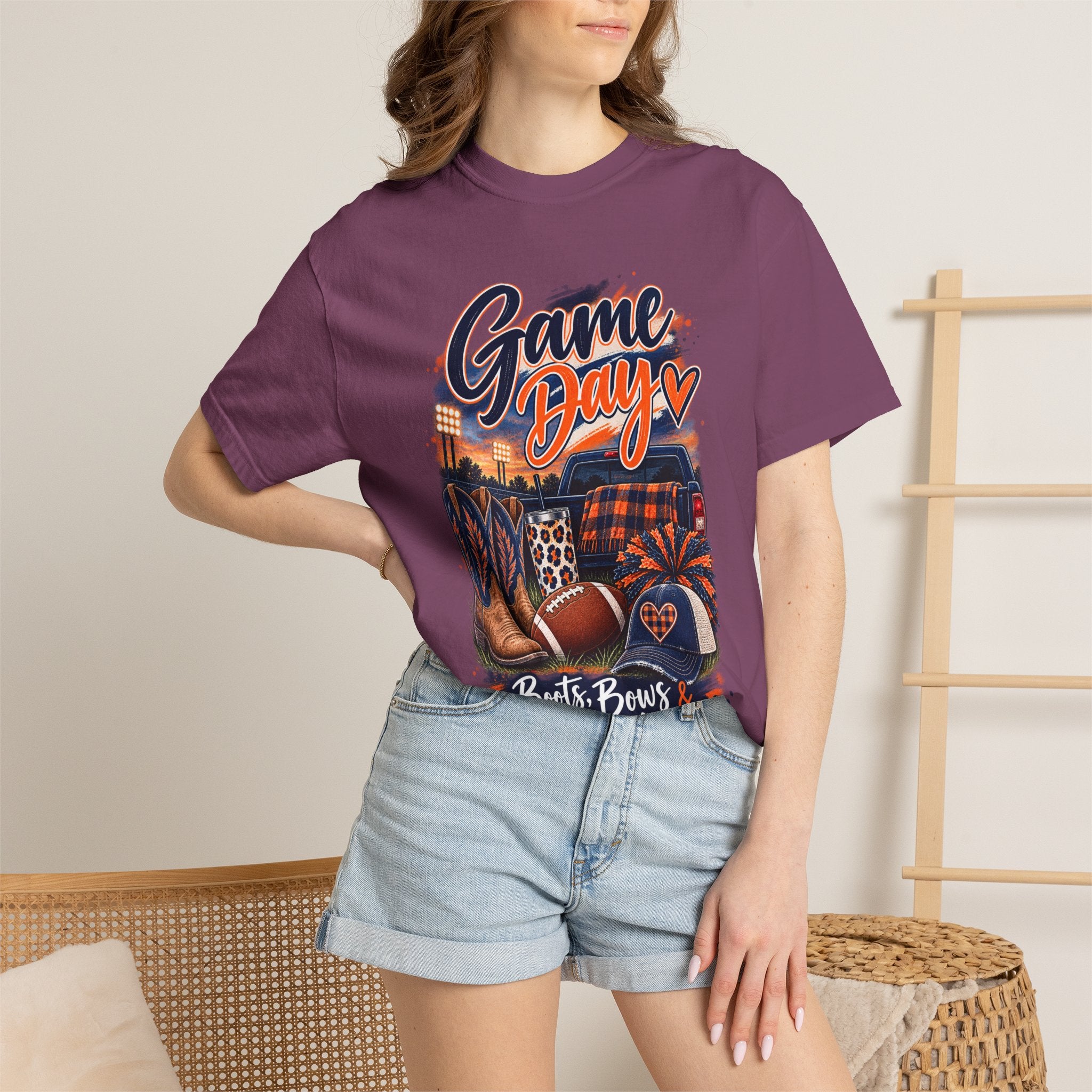 Game Day T-Shirt — Boots, Brews & Touchdowns Football Tee