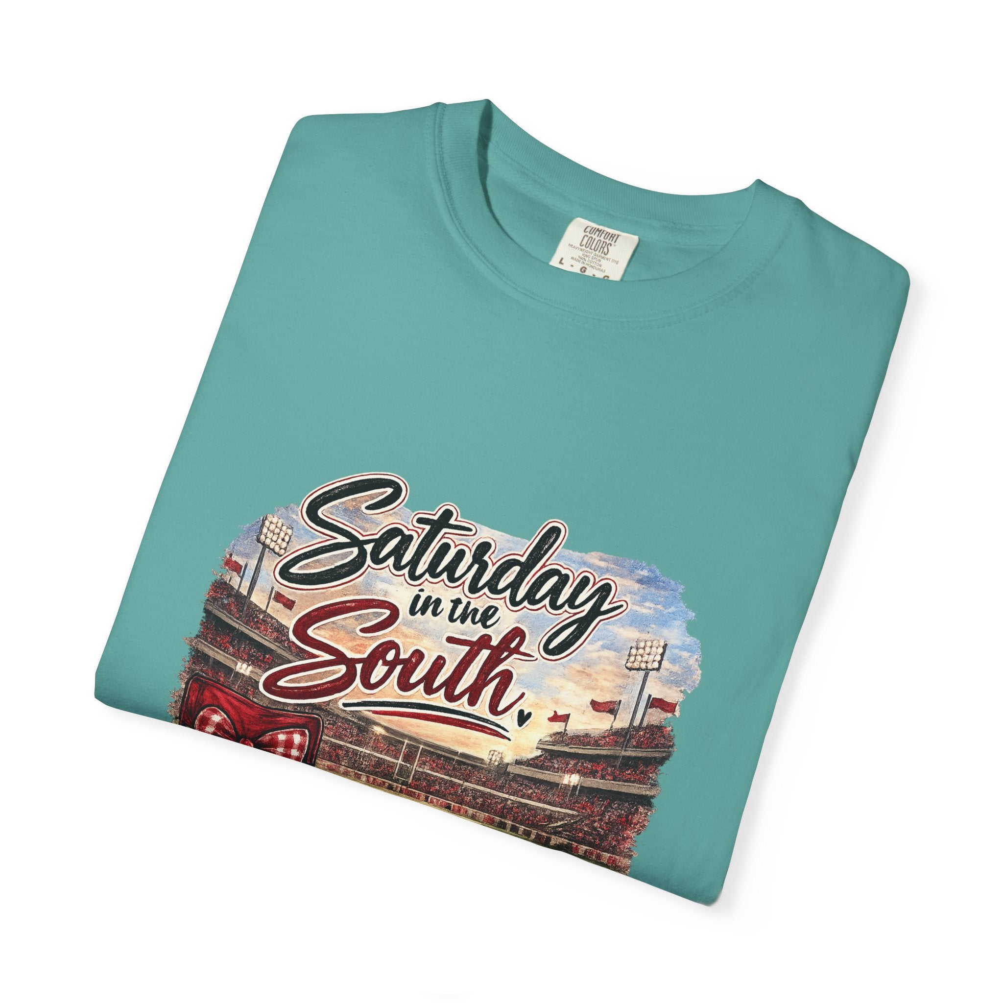 Saturday in the South T-Shirt – Tailgate Picnic Football Vintage Stadium Tee
