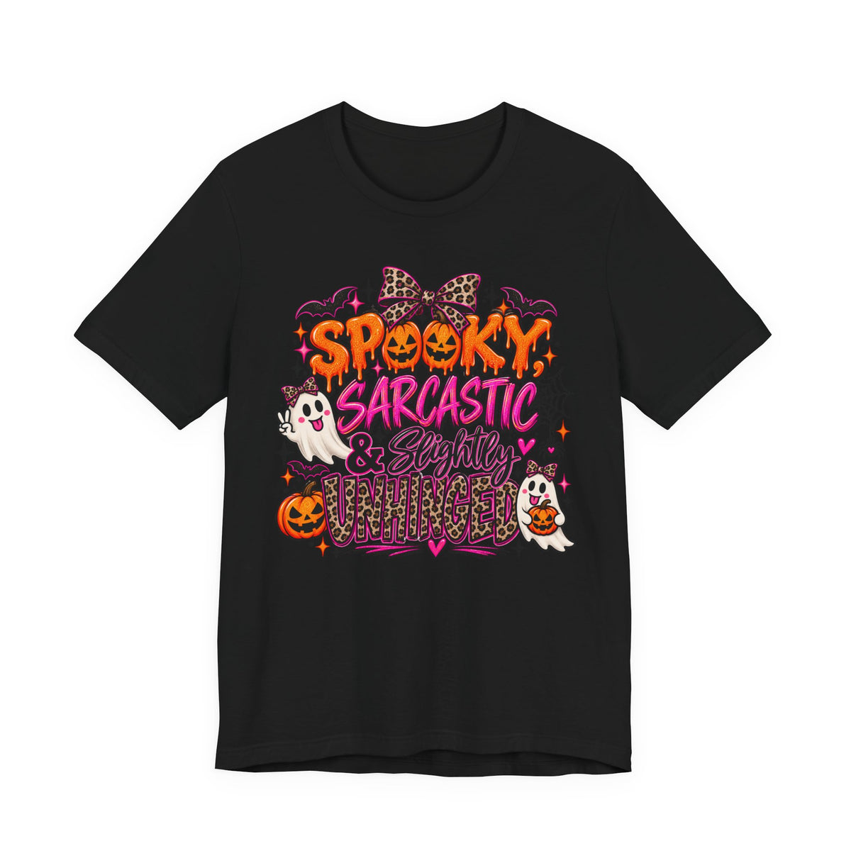 Spooky, Sarcastic & Slightly Unhinged – Halloween Graphic Tee