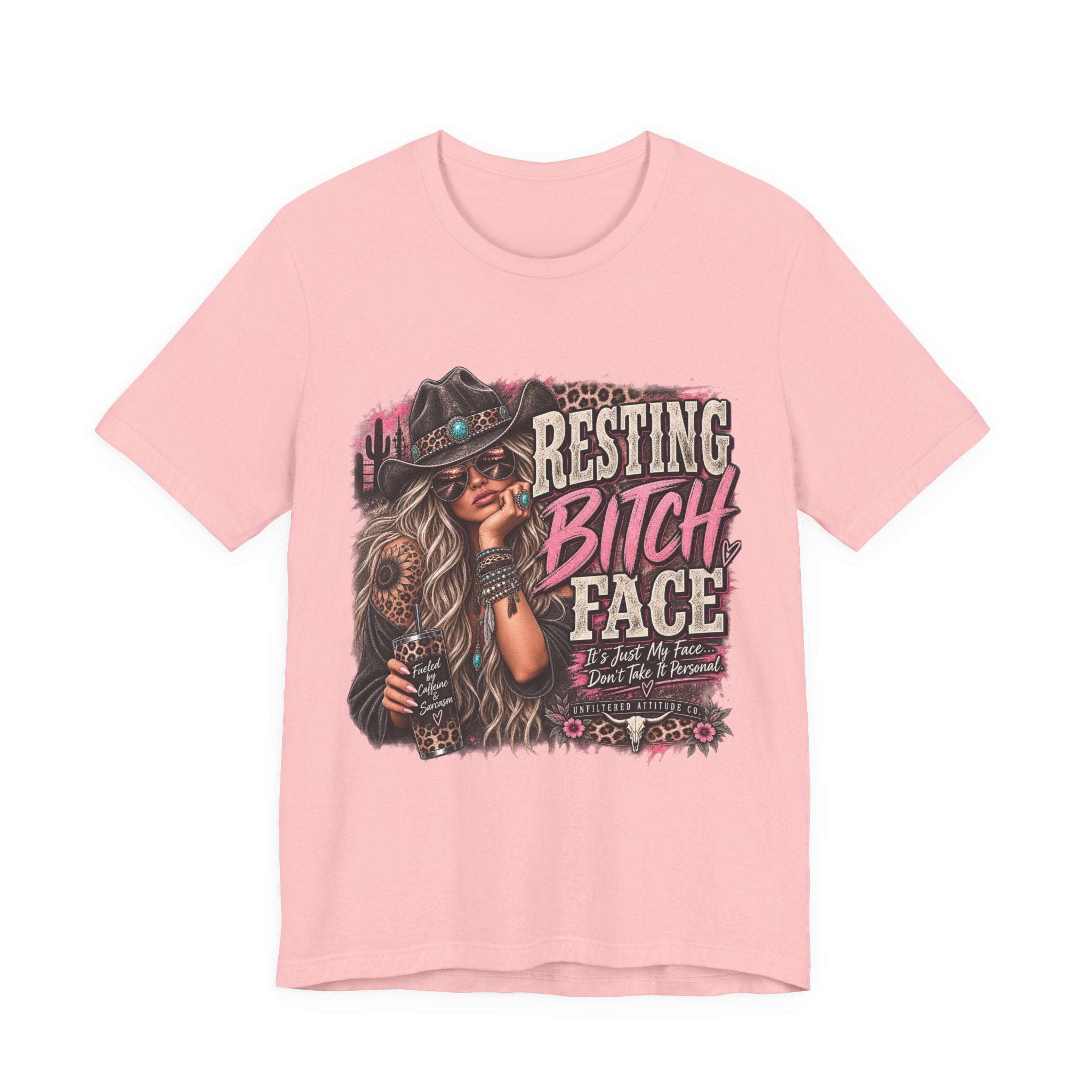 Resting Bitch Face Cowboy Tee — Funny Western Graphic T-Shirt