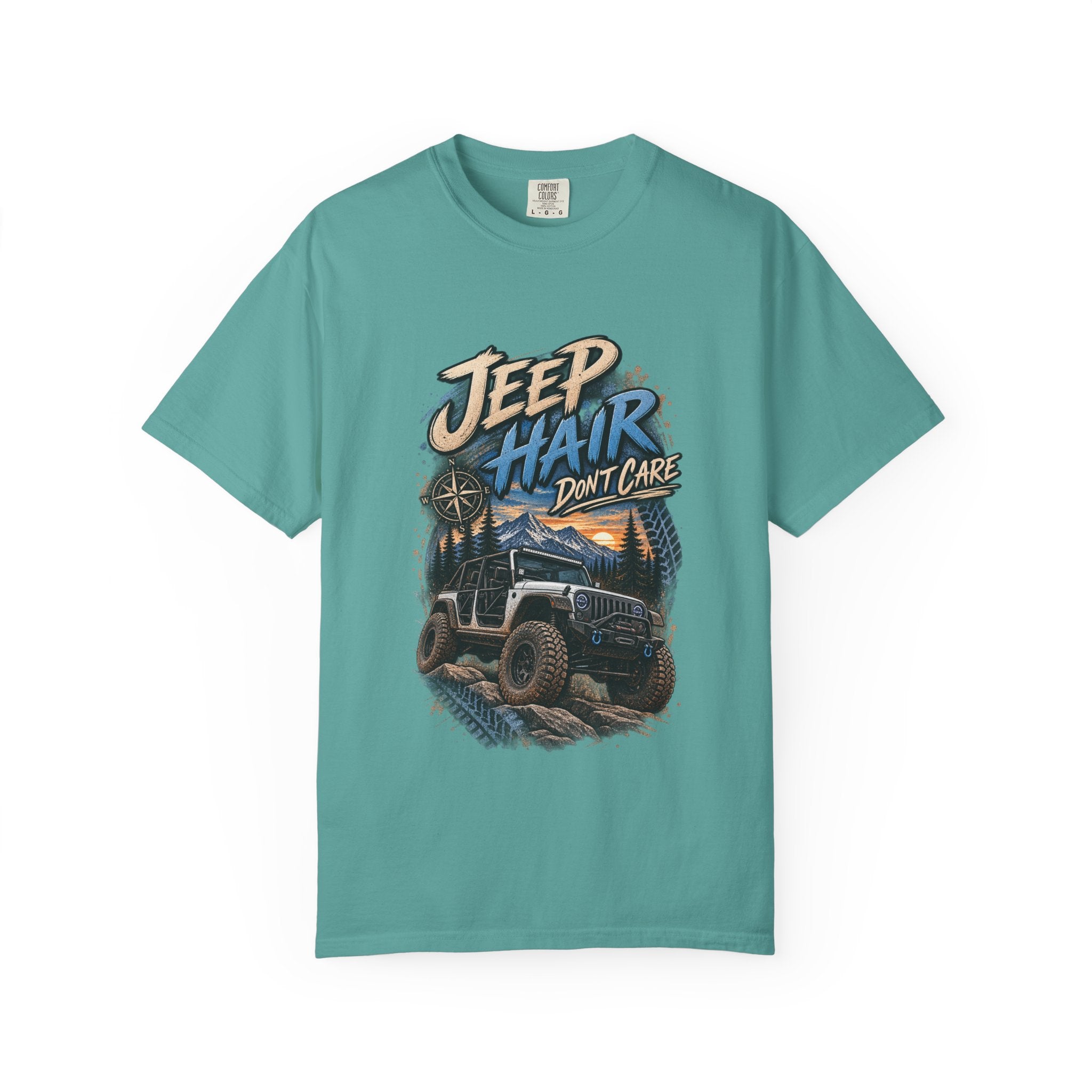 Jeep Hair Don't Care T-Shirt — Off-Road Jeep Graphic Tee