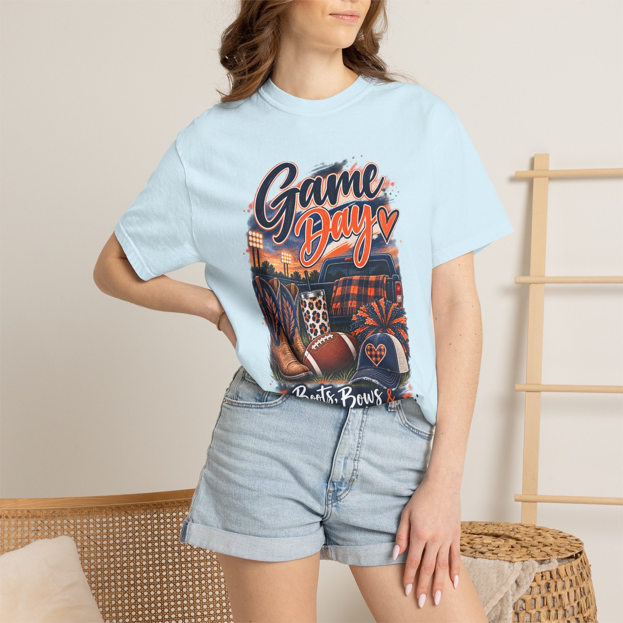 Game Day T-Shirt — Boots, Brews & Touchdowns Football Tee