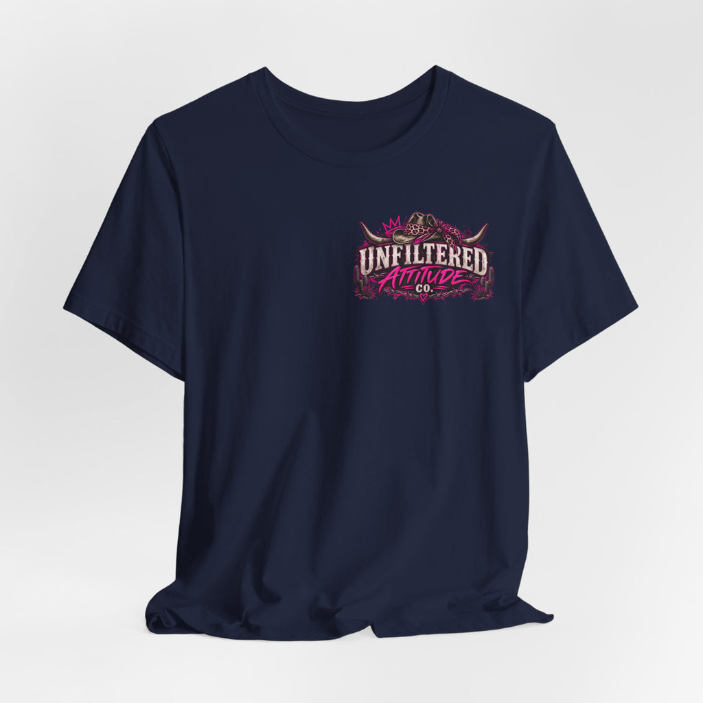 Boots On, Filter Off Tee — Western Cowgirl Graphic T-Shirt