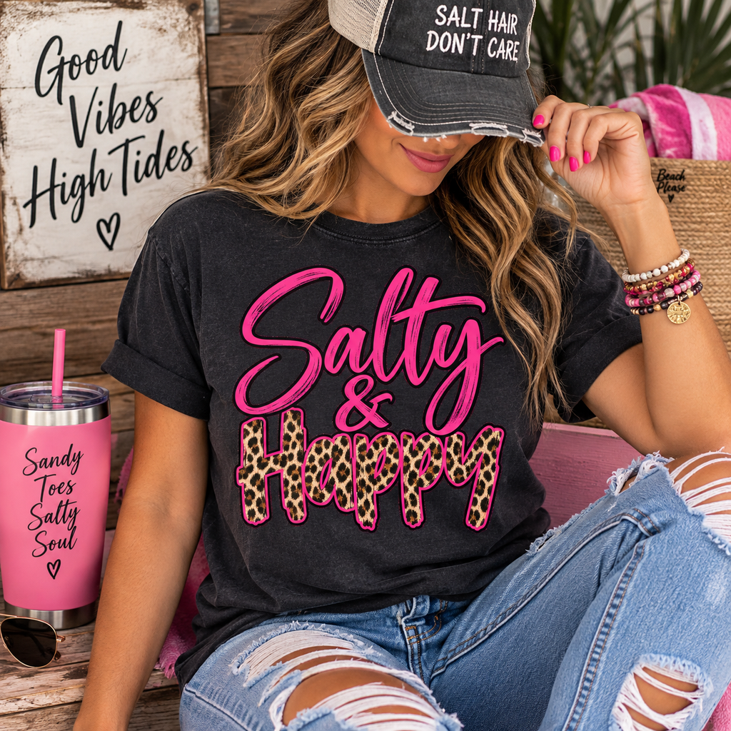 Salty & Happy Graphic Tee
