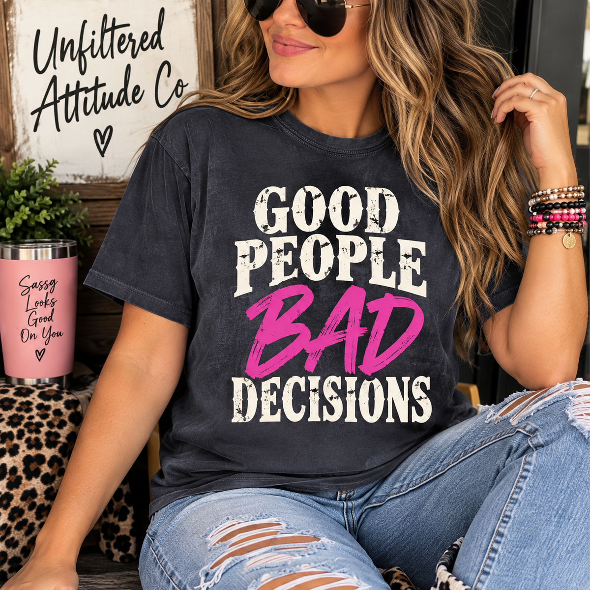 Good People Bad Decisions Graphic Tee