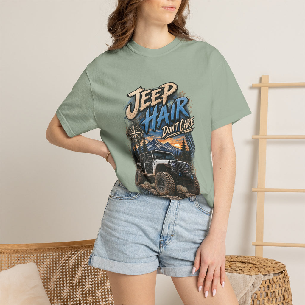 Jeep Hair Don't Care T-Shirt — Off-Road Jeep Graphic Tee
