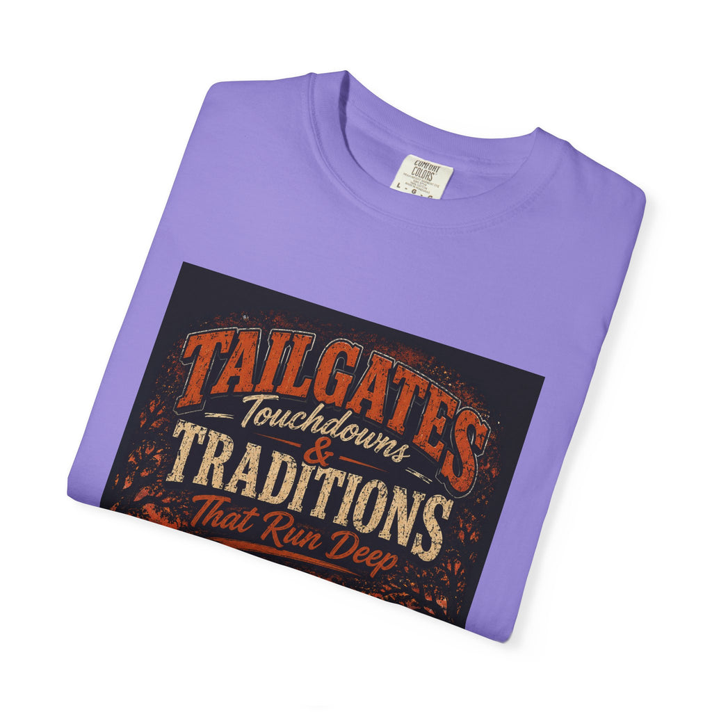 Tailgates & Touchdowns T-Shirt — Tailgate Traditions Football Game Day Tee