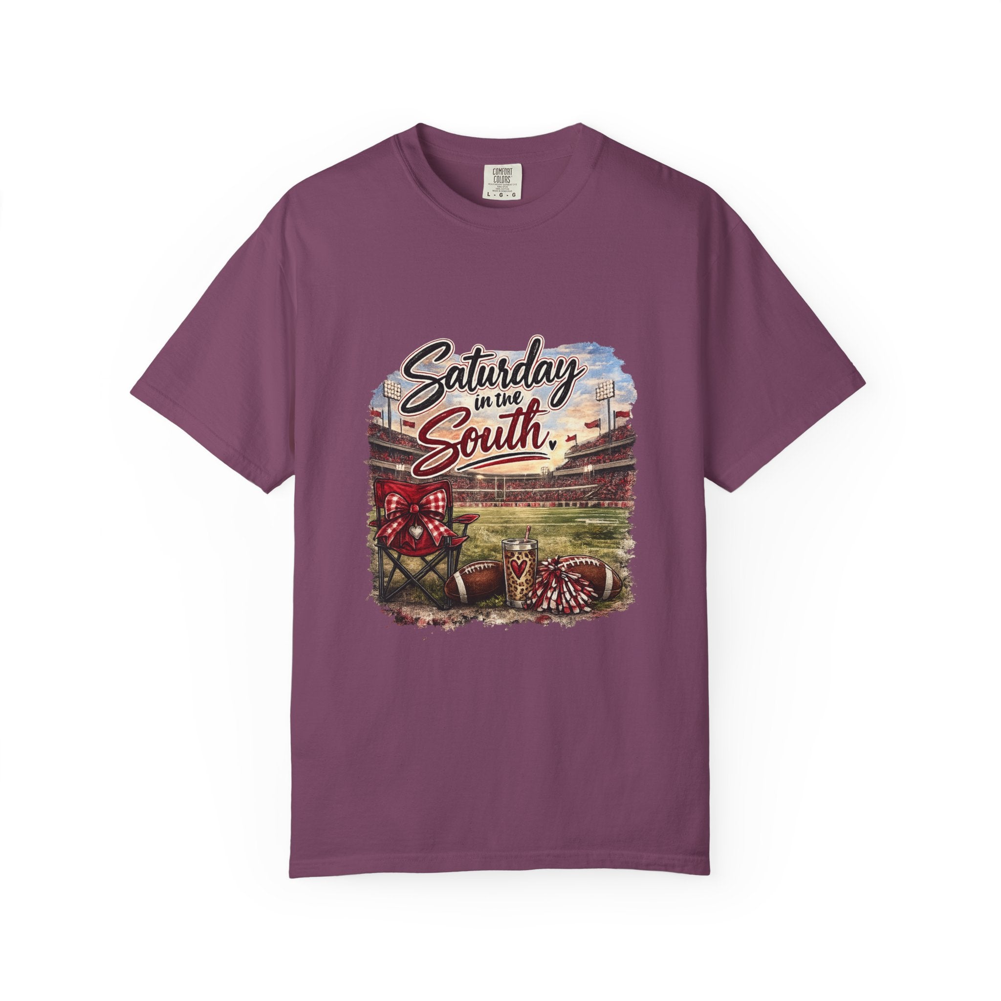 Saturday in the South T-Shirt – Tailgate Picnic Football Vintage Stadium Tee