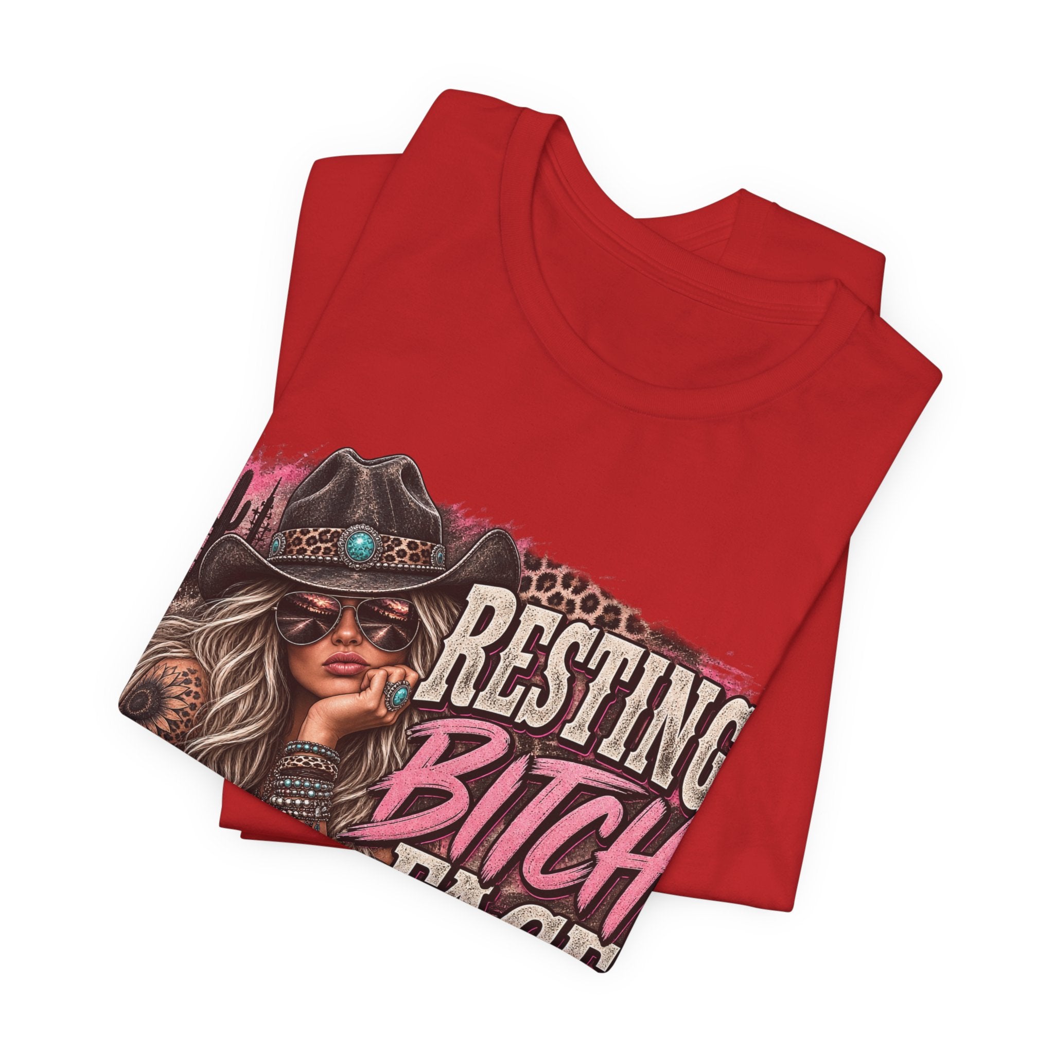 Resting Bitch Face Cowboy Tee — Funny Western Graphic T-Shirt