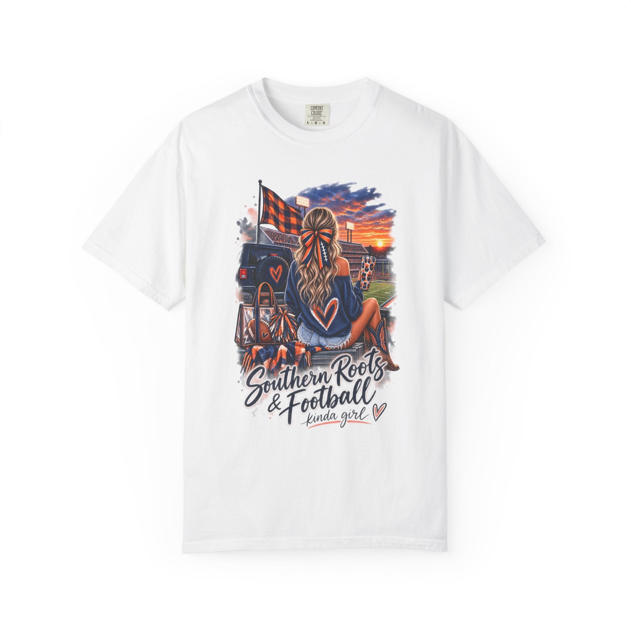 Southern Roots & Football T-Shirt — Tailgate Mom Graphic Tee