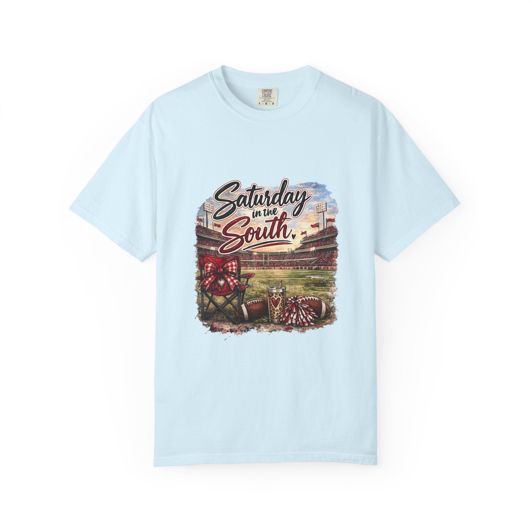 Saturday in the South T-Shirt – Tailgate Picnic Football Vintage Stadium Tee