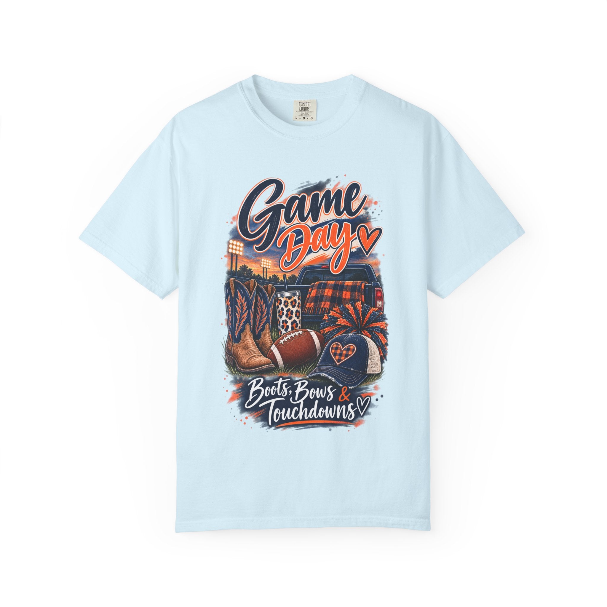 Game Day T-Shirt — Boots, Brews & Touchdowns Football Tee