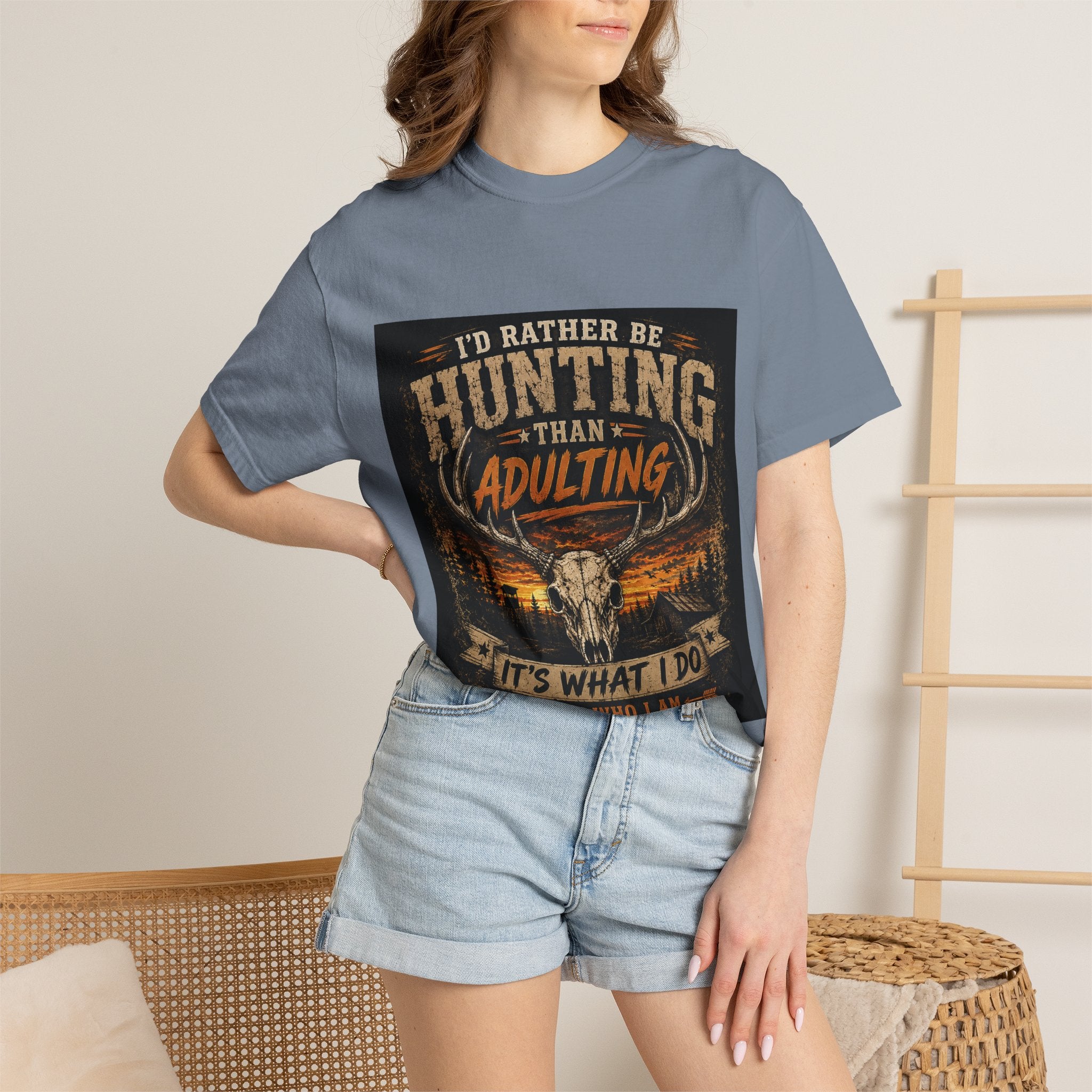 Hunting Over Adulting T-Shirt — "I'd Rather Be Hunting Than Adulting" Outdoor Shirt