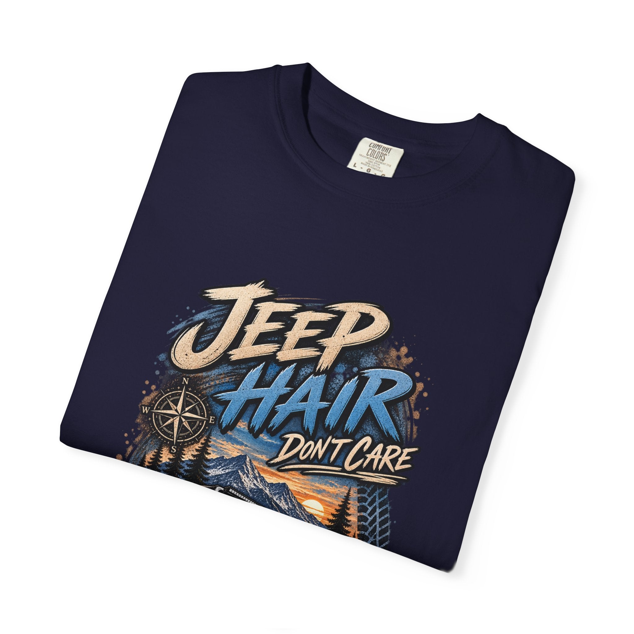 Jeep Hair Don't Care T-Shirt — Off-Road Jeep Graphic Tee