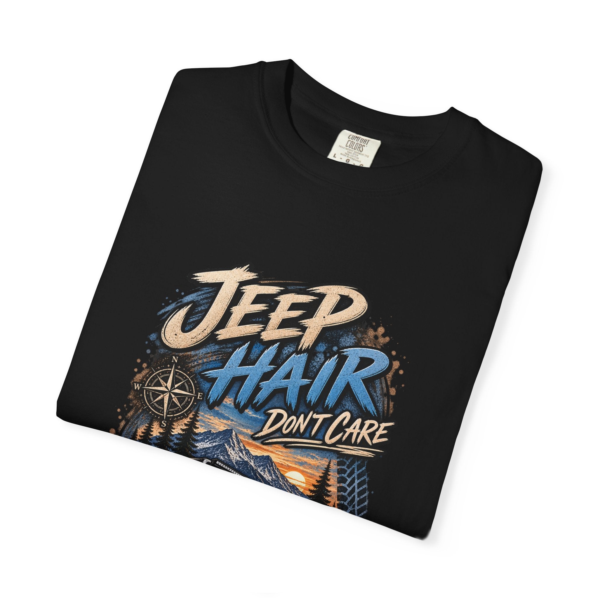 Jeep Hair Don't Care T-Shirt — Off-Road Jeep Graphic Tee