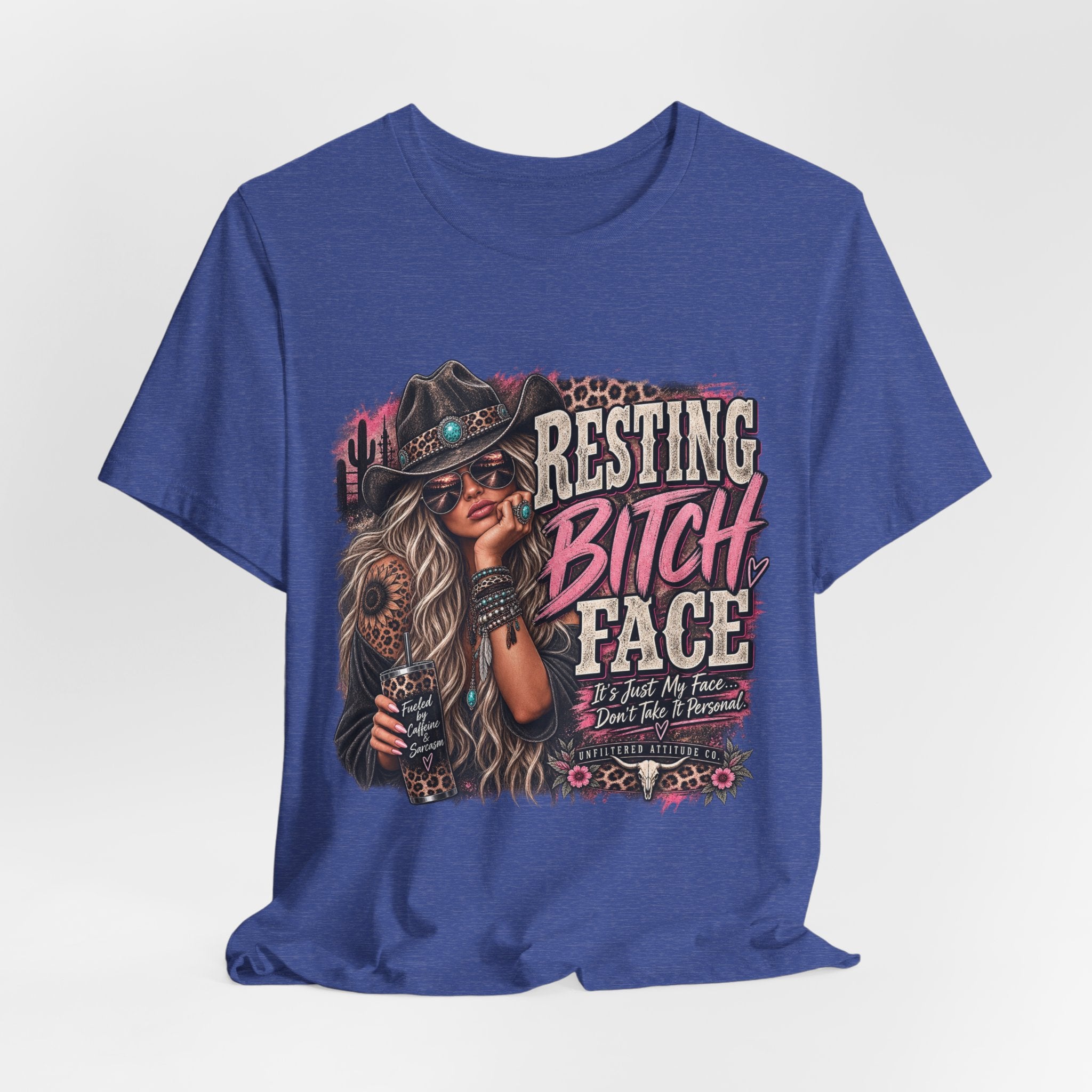 Resting Bitch Face Cowboy Tee — Funny Western Graphic T-Shirt