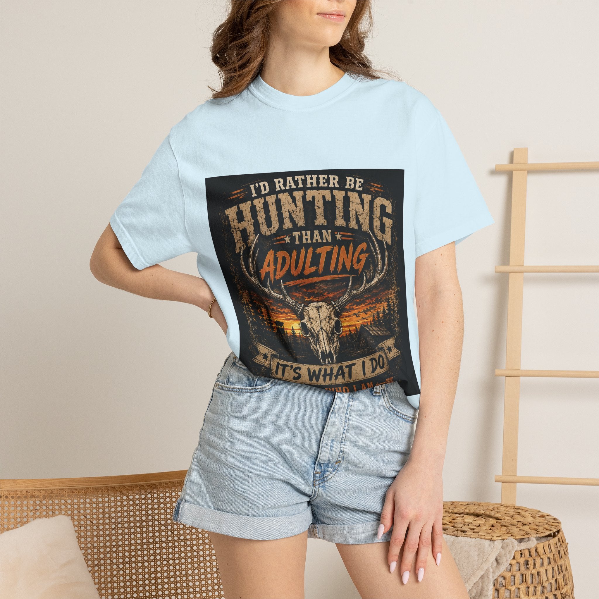 Hunting Over Adulting T-Shirt — "I'd Rather Be Hunting Than Adulting" Outdoor Shirt