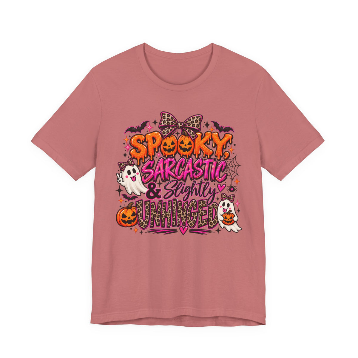 Spooky, Sarcastic & Slightly Unhinged – Halloween Graphic Tee