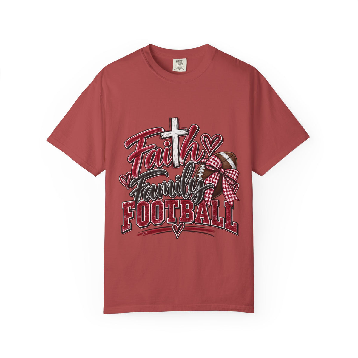 Faith Family Football T-Shirt – Southern Game Day Tee