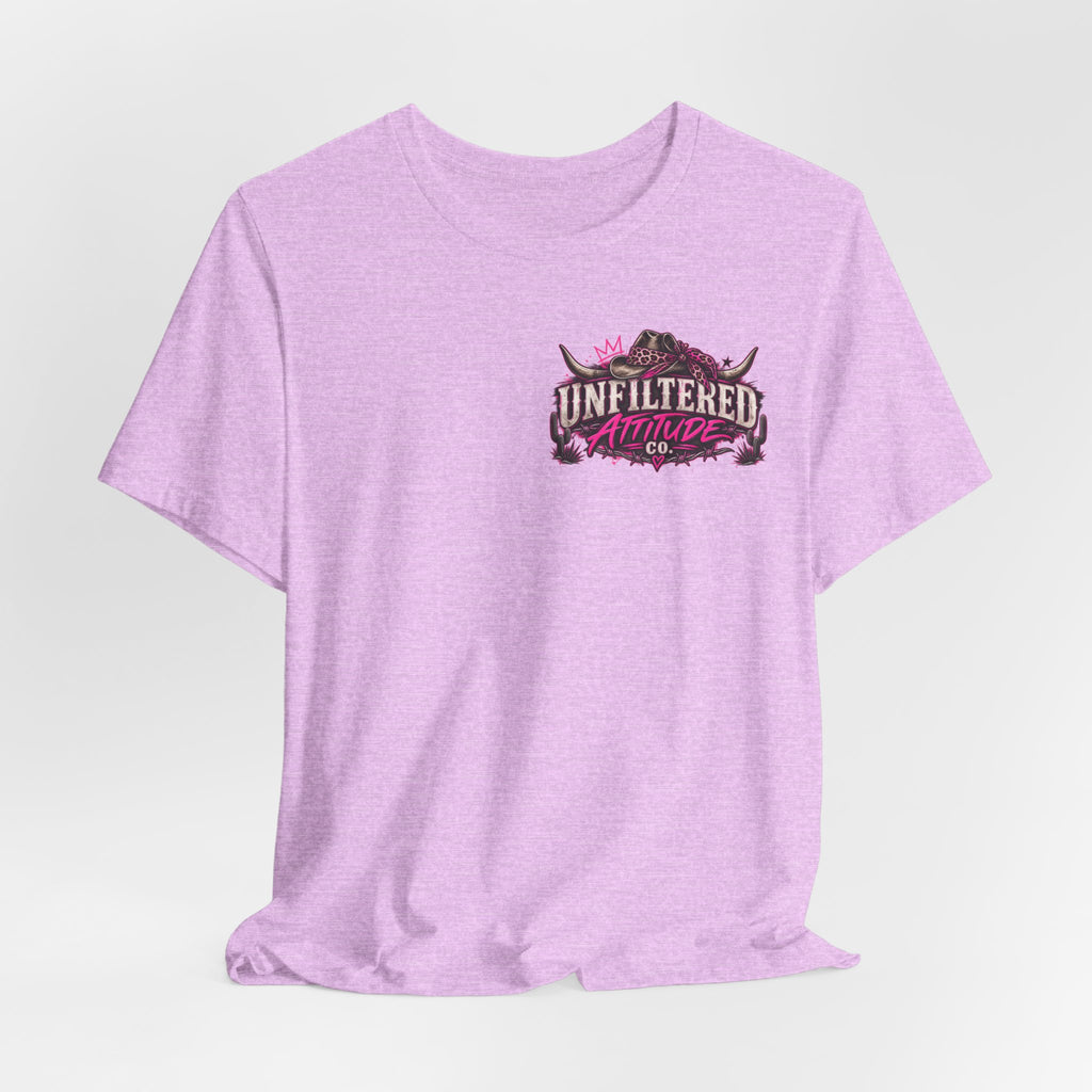 Boots On, Filter Off Tee — Western Cowgirl Graphic T-Shirt