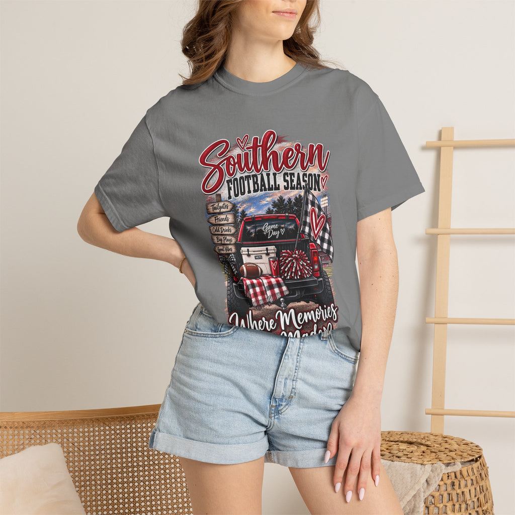 Southern Football Season T-Shirt – "Where Memories Are Made" Tailgate Tee