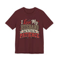 I Love My Husband But He Tests My Patience — Funny Wife Graphic Tee