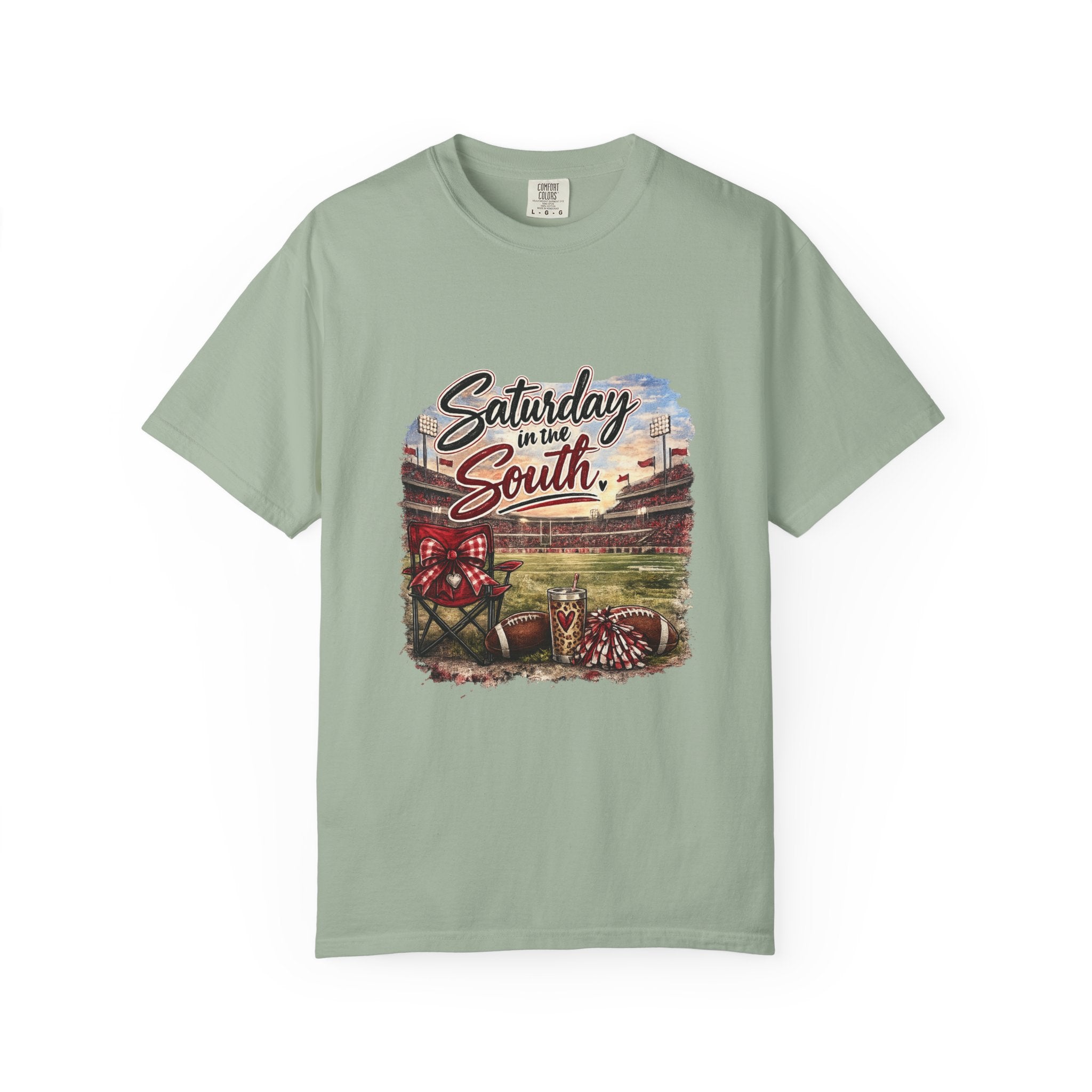 Saturday in the South T-Shirt – Tailgate Picnic Football Vintage Stadium Tee