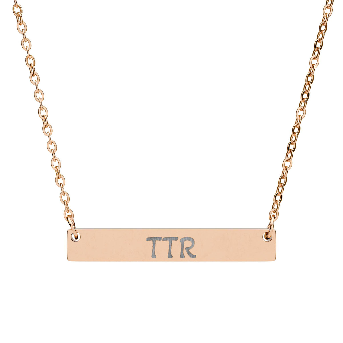 Personalized Engraved Bar Necklace