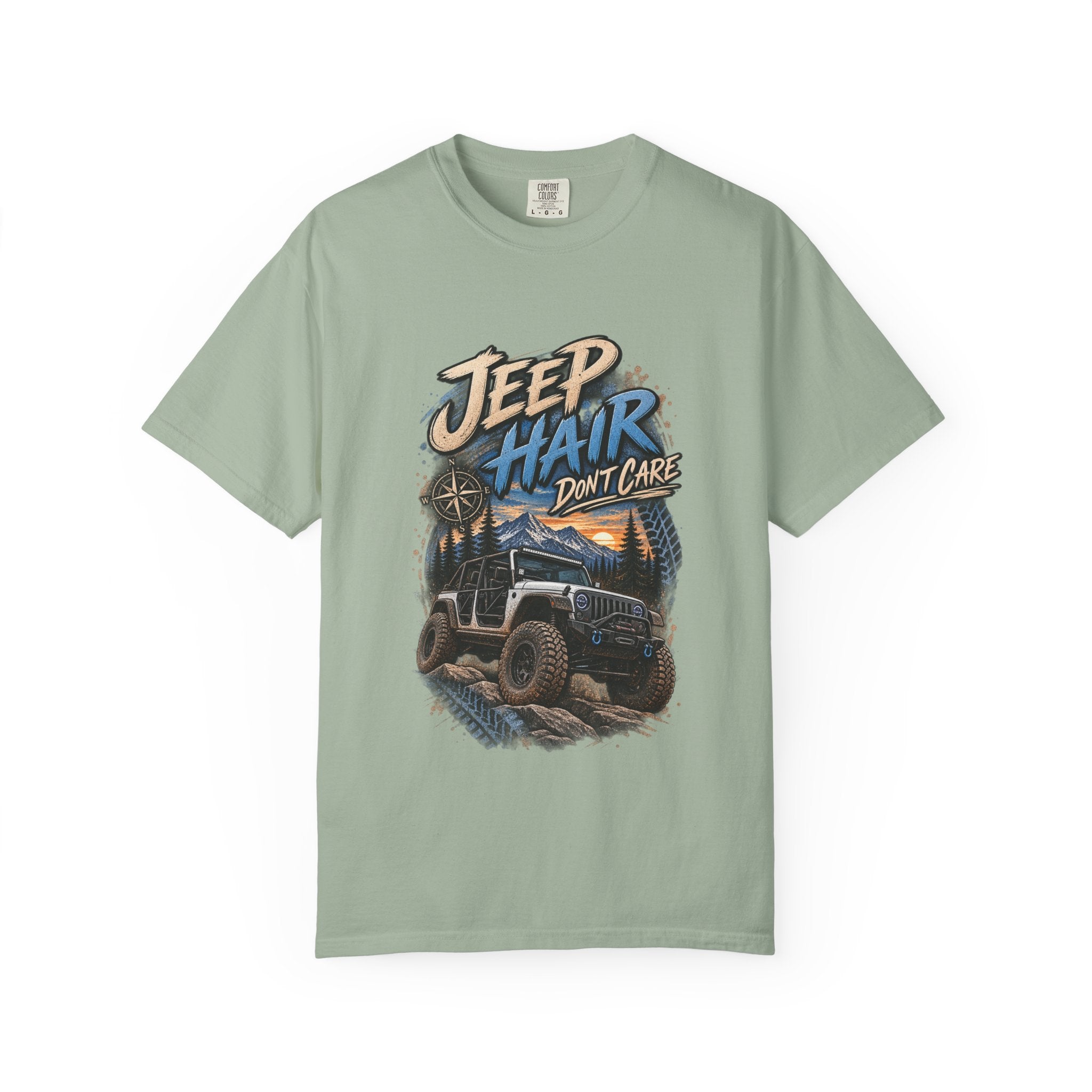 Jeep Hair Don't Care T-Shirt — Off-Road Jeep Graphic Tee