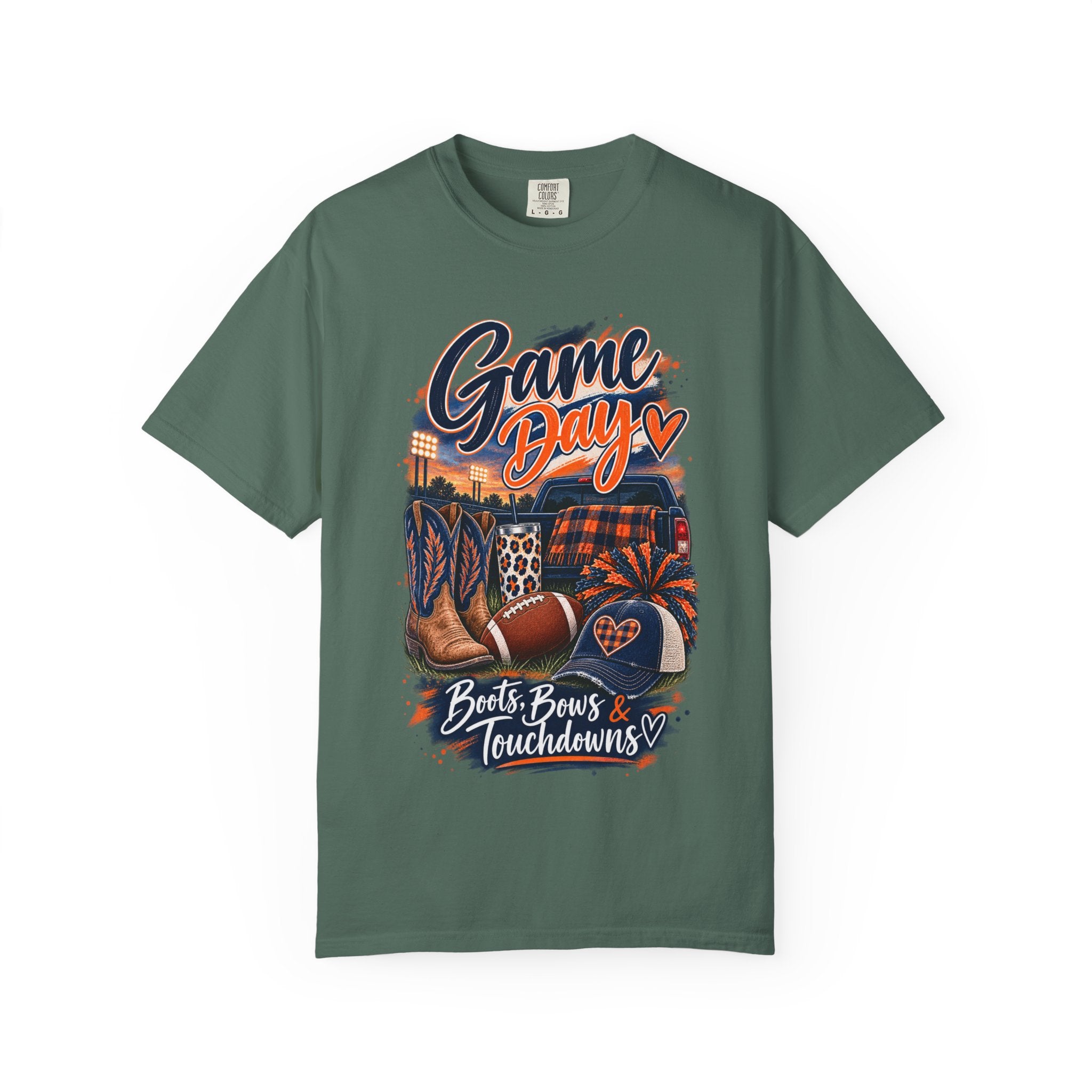 Game Day T-Shirt — Boots, Brews & Touchdowns Football Tee