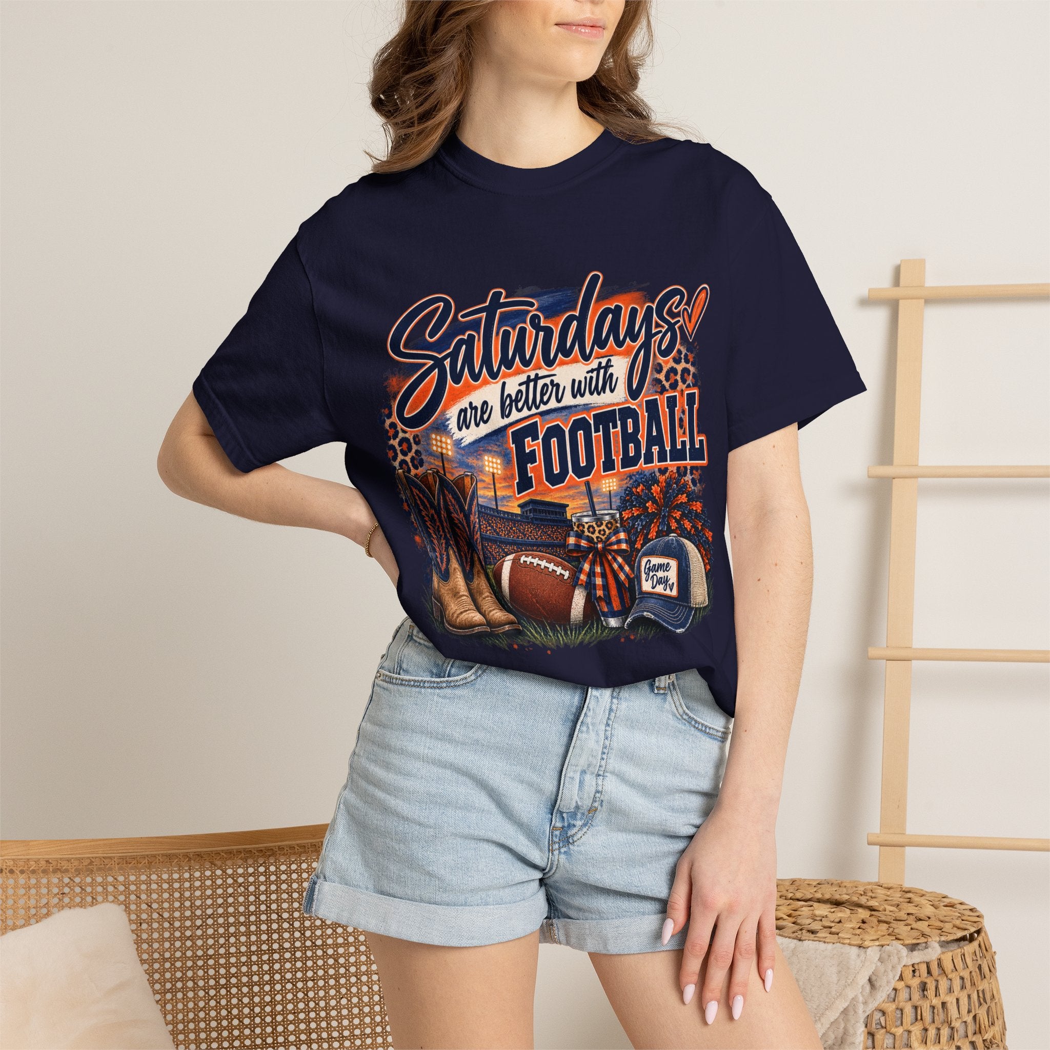 Saturdays Are Better with Football T-Shirt — Vintage Game Day Tee