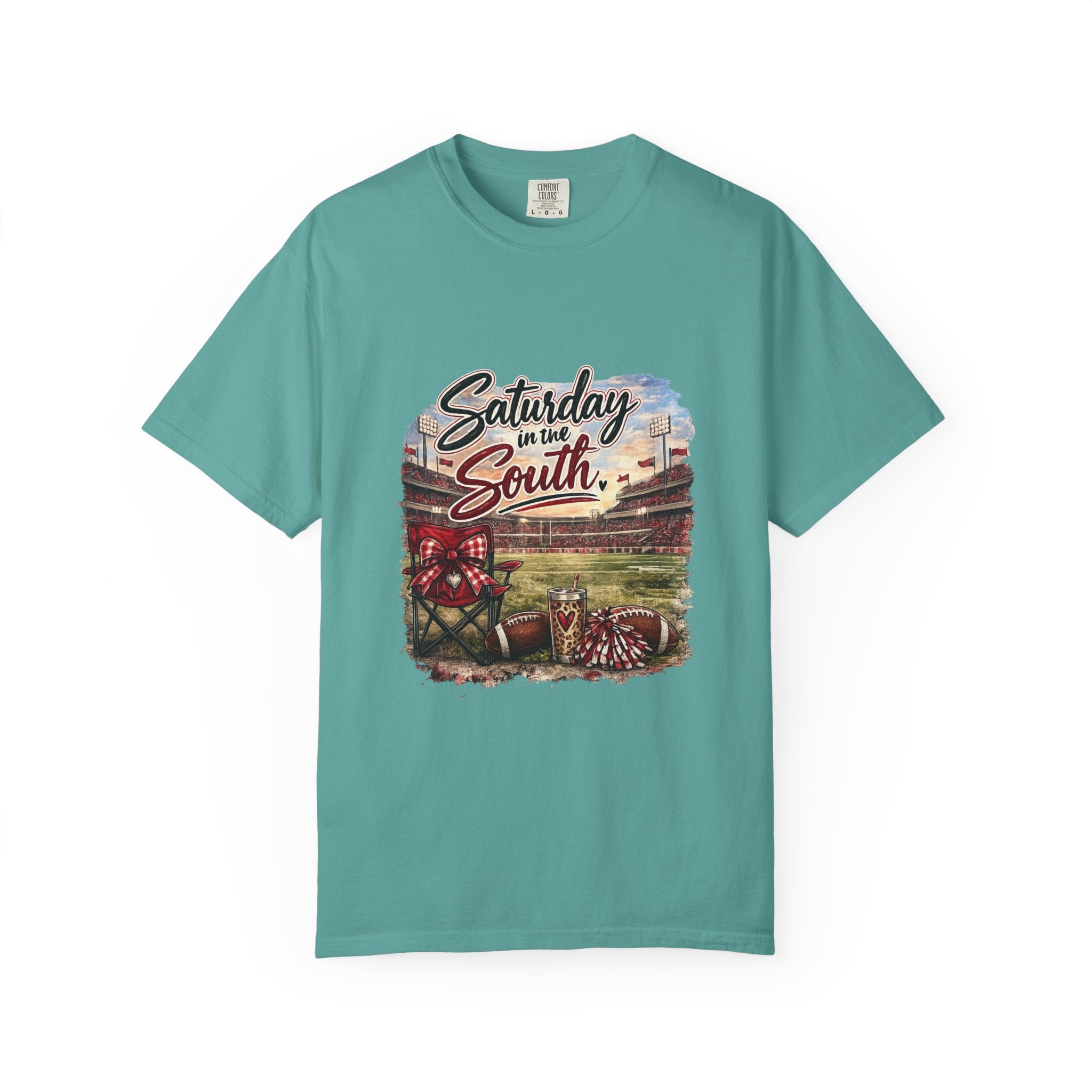 Saturday in the South T-Shirt – Tailgate Picnic Football Vintage Stadium Tee