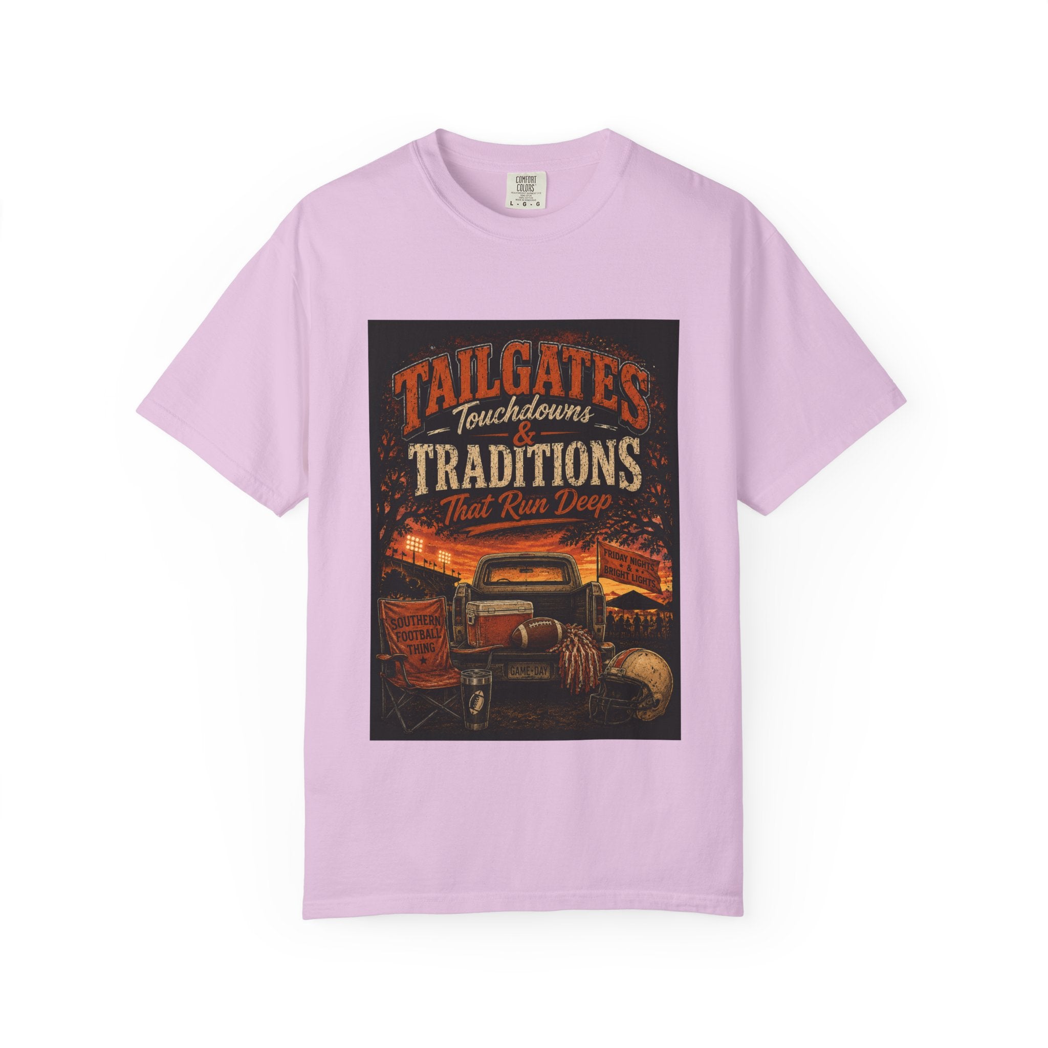 Tailgates & Touchdowns T-Shirt — Tailgate Traditions Football Game Day Tee