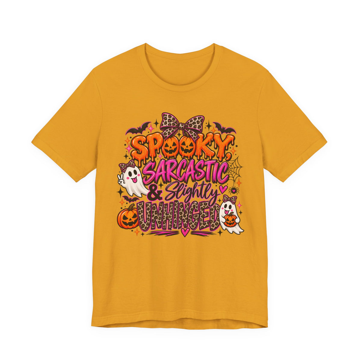 Spooky, Sarcastic & Slightly Unhinged – Halloween Graphic Tee